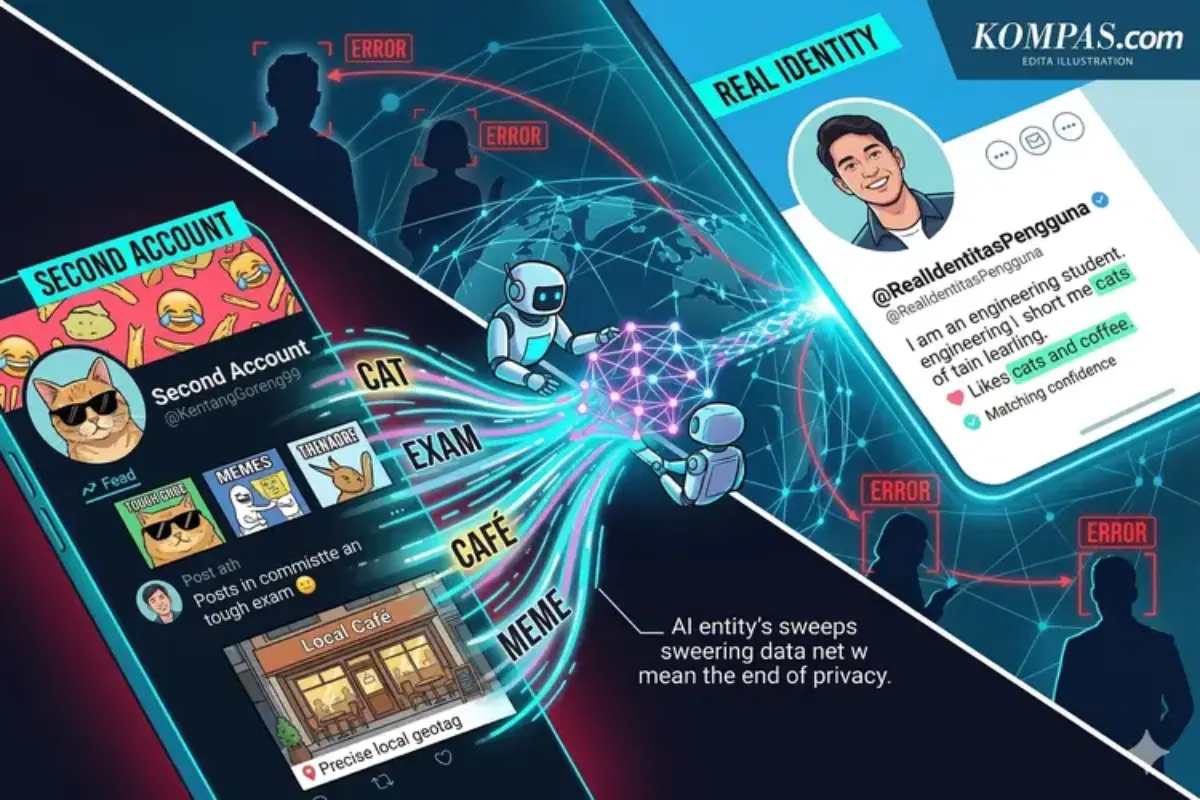 Gen Z Wajib Waspada, AI Bisa Bongkar Identitas Second Account