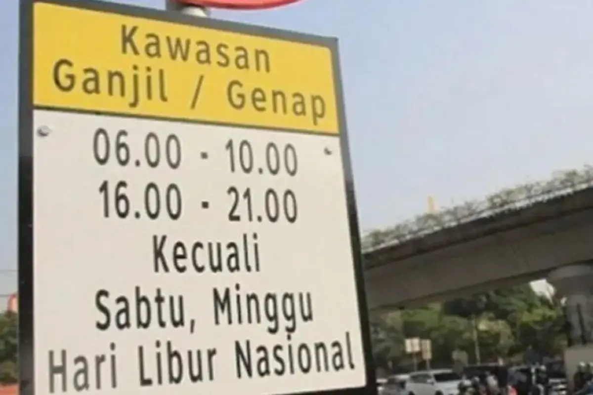 Ganjil Genap Jakarta Hanya Berlaku 4 Hari Pekan Depan