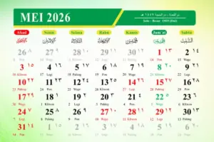 Kalender Mei 2026 Banjir Tanggal Merah, Ada 3 Long Weekend