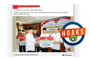 INFOGRAFIK: Hoaks Adanya Bantuan Dana Arab Saudi, Simak Bantahannya
