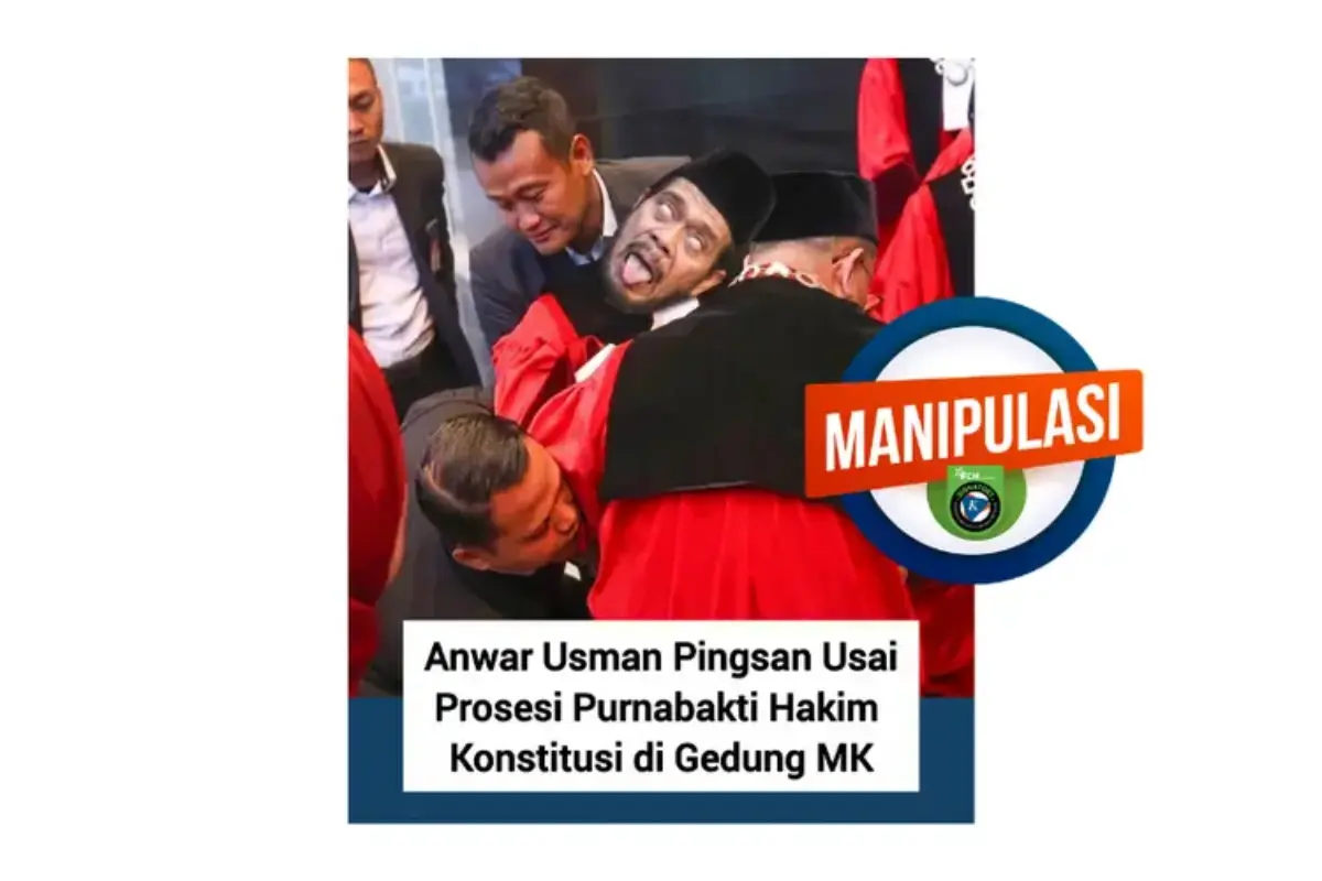 INFOGRAFIK: Foto Anwar Usman Pingsan dengan Lidah Terjulur Ini Hasil Manipulasi