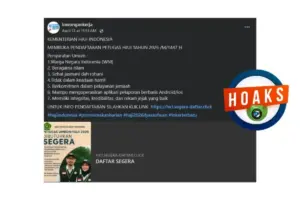 INFOGRAFIK: Hoaks Tautan Pendaftaran Petugas Haji 2026, Simak Bantahannya
