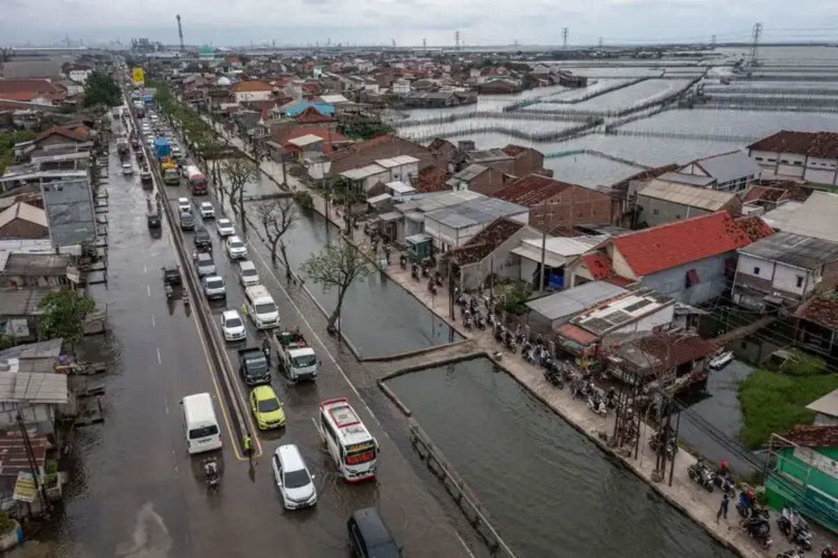 Waspada Banjir Rob Di Pantura Semarang Demak Jumat Siang Sore, Ini Jalur Alternatifnya