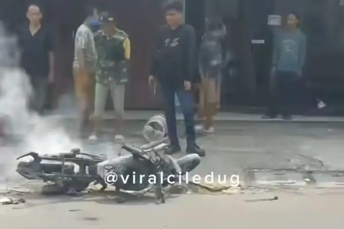 Pemilik Menghilang Usai Motor Thunder Terbakar di SPBU Tangerang