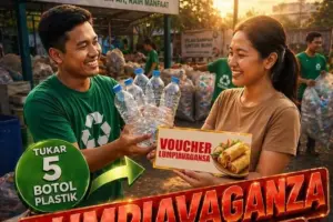 Tukar Botol Dapat Lumpia, Inisiatif Pemkot Semarang Gaungkan Pengelolaan Sampah