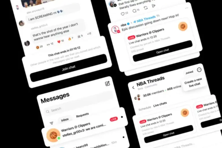 Threads Rilis Fitur “Live Chats”, Bisa Chatting Ramai-ramai saat Event Besar