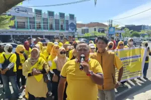 Kader Golkar Kota Bengkulu Demo Tolak Penunjukan Plt Ketua, Siap Tempuh Jalur Mahkamah Partai
