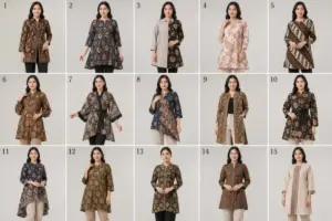 15 Model Baju Batik Tunik Kantoran, Stylish tapi Tetap Formal