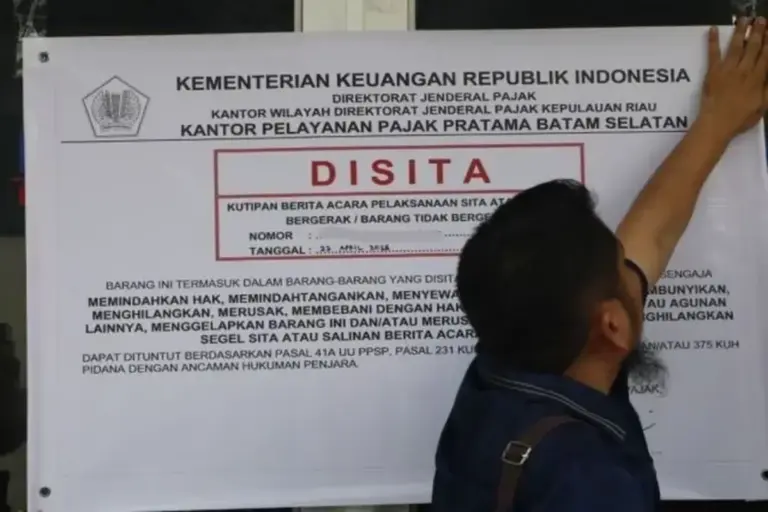 Dirjen Pajak Sita 6 Aset Senilai Rp 1,7 Miliar di Kepri