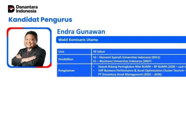 BTN Rombak Dewan Komisaris, Endra Gunawan Jadi Wakomut