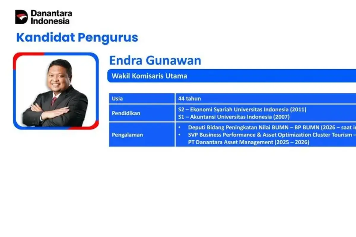 BTN Rombak Dewan Komisaris, Endra Gunawan Jadi Wakomut