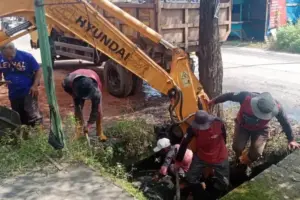 Respons Cepat Aduan Warga, Agustina Wilujeng Perintahkan DPU Keruk Drainase Gajah Raya
