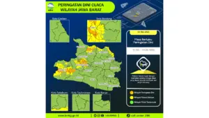 Prakiraan Cuaca Jabar, 5 Mei 2026: Sejumlah Wilayah Berpotensi Hujan Lebat Disertai Petir dan Angin Kencang