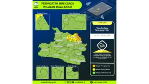Prakiraan Cuaca Jabar, 7 Mei 2026: Sejumlah Wilayah Berpotensi Hujan Lebat Disertai Petir dan Angin Kencang