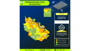 Prakiraan Cuaca Riau, 5 Mei 2026: Sejumlah Wilayah Berpotensi Hujan Lebat Disertai Petir dan Angin Kencang