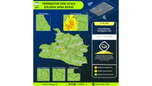 Prakiraan Cuaca Jabar, 10 Mei 2026: Sejumlah Wilayah Berpotensi Hujan Lebat Disertai Petir dan Angin Kencang