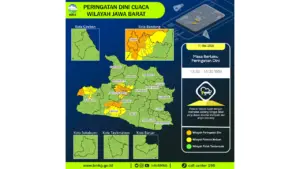 Prakiraan Cuaca Jabar, 11 Mei 2026: Sejumlah Wilayah Berpotensi Hujan Lebat Disertai Petir dan Angin Kencang
