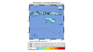 Gempa M6,0 Guncang BaratDaya Wanokaka, Nusa Tenggara Timur